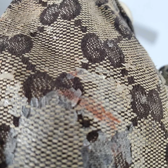 Gucci Monogram Crystal Web Horsebit Hobo Bag - Picture 4 of 16